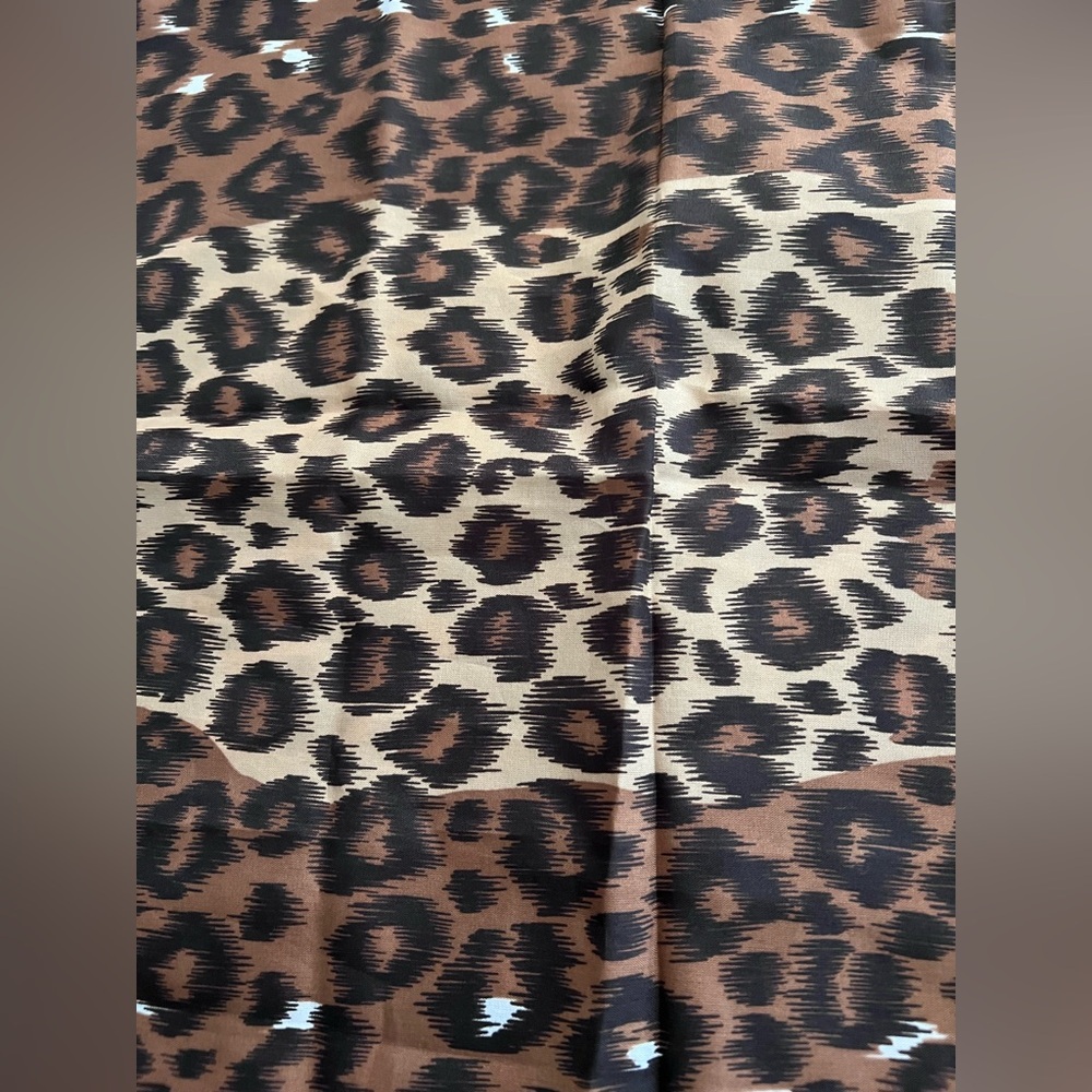 Vintage Created in Italy for Avon Animal Leopard Print Scarf  15" x 60” - Picture 7 of 7